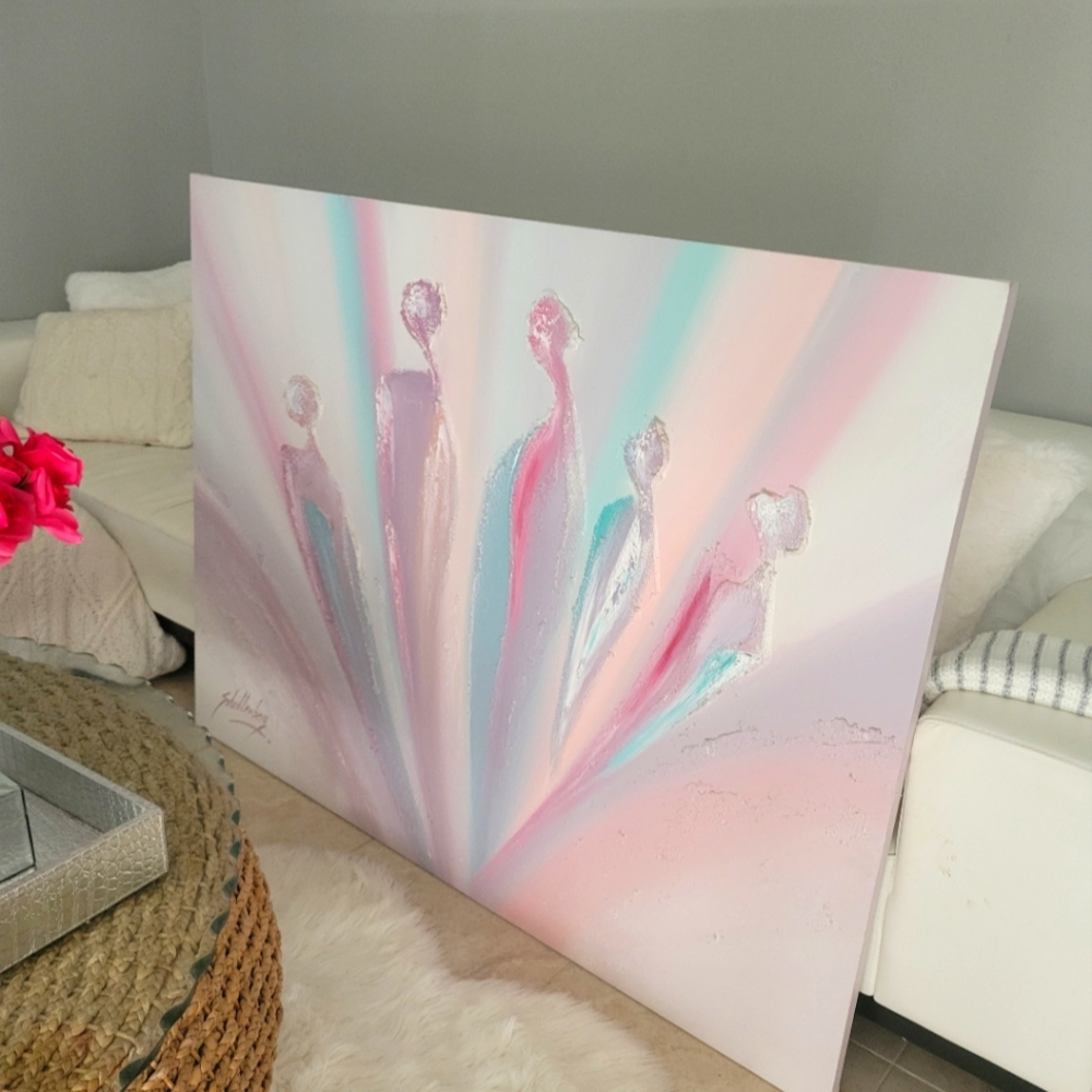 Big Painting 56" x 42" beautiful (4.8feet x 3.6feet)